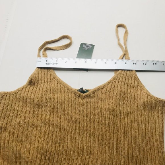 Wild Fable Women's Size XL Crop Tank Top Knitted Brown New With Tags - Picture 8 of 13